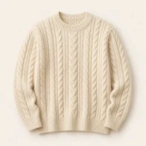 Everyday Cable Knit in warm ivory